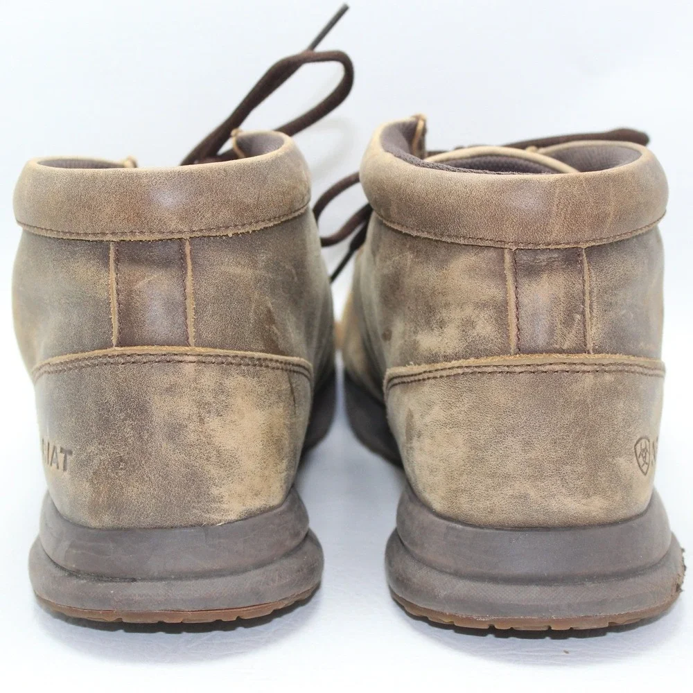 Ariat Spitfire Mens 13D Brown Leather Moc Toe Chukka Boots 10021723